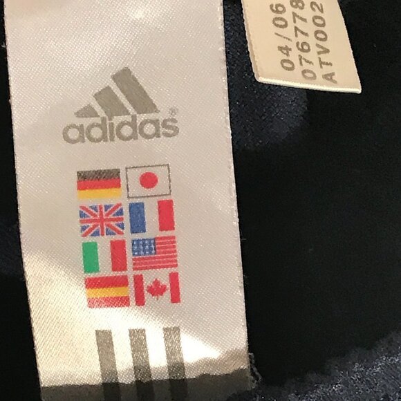 ADIDAS Athletic Blue Stripe Running Runner Track Workout Soccer Yoga Shorts - Picture 4 of 6